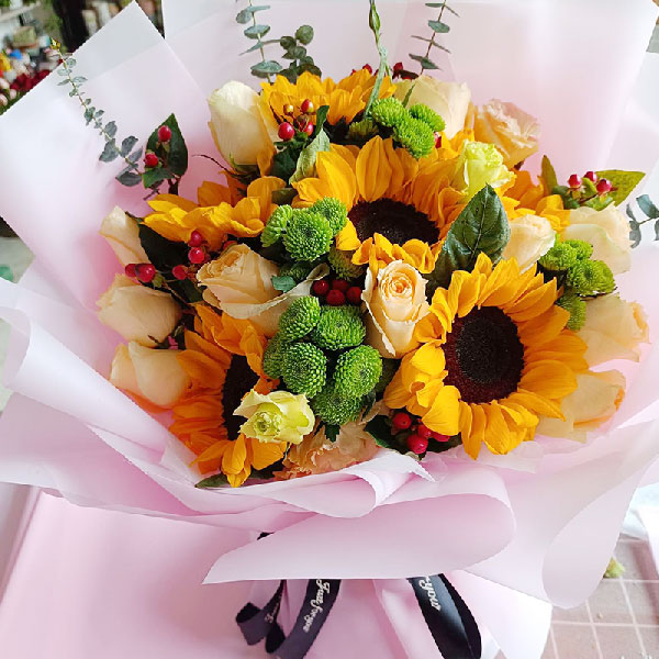 送象山县第一人民医院的鲜花实拍图