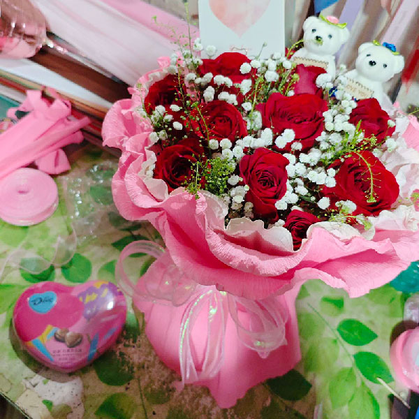 送朔州朔城区平朔怡馨园2号楼的鲜花实拍图