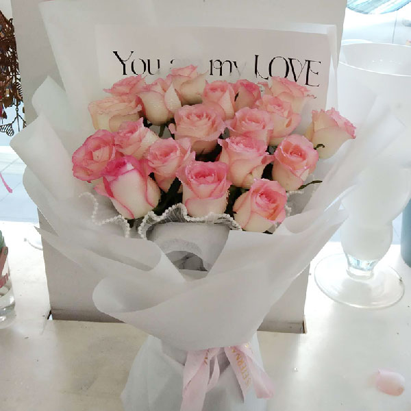 送黄山屯溪区中国电信黄山分公司政企客户部的鲜花实拍图