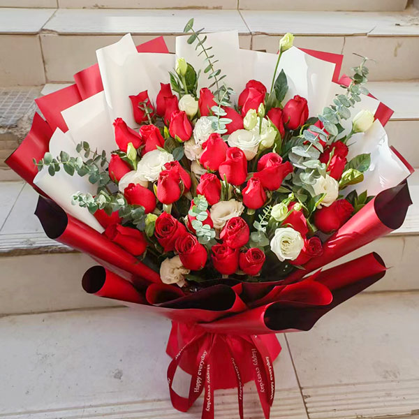 送和田地区和田县天河·万隆城营销中心的鲜花实拍图