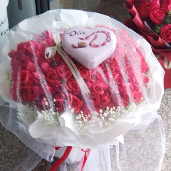 送滁州市天长市同心路长泰国际的鲜花实拍图