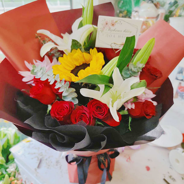 送宜昌伍家岗区福久源小区的鲜花实拍图