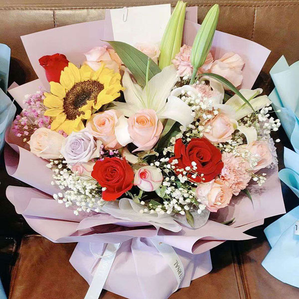 送海南省澄迈县老城镇恒大御景湾八栋的鲜花实拍图