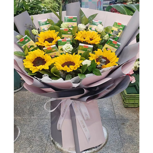 送大兴安岭加格达奇区东岭47号楼的鲜花实拍图