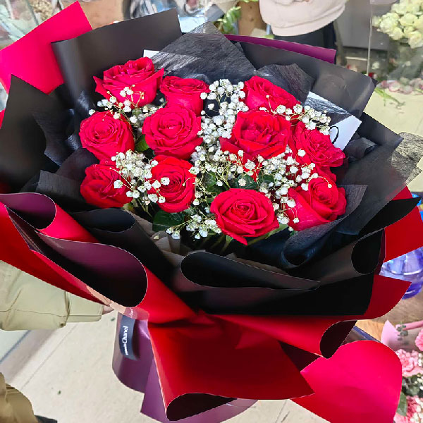 送弋阳县水悦澜庭的鲜花实拍图