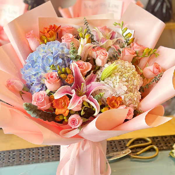 送安徽省阜阳市颍上县城北四季阳光城的鲜花实拍图