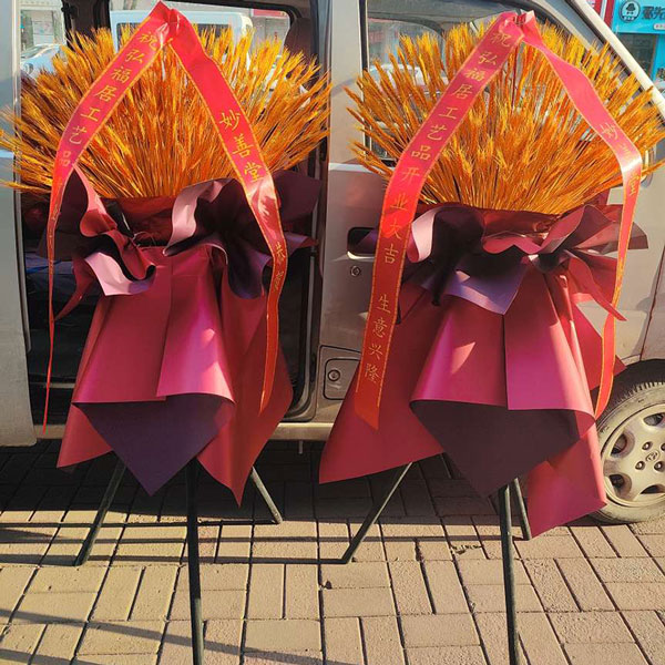 送乐陵富城苑小区西门向北二百米左右路的鲜花实拍图