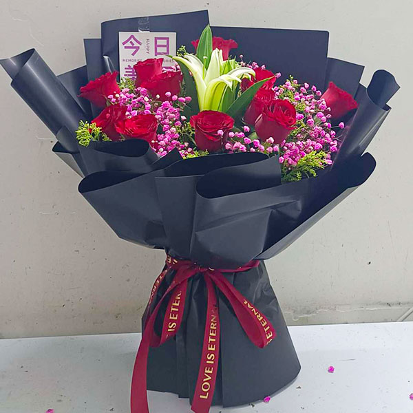 送海南省三亚市吉阳区宜之客的鲜花实拍图