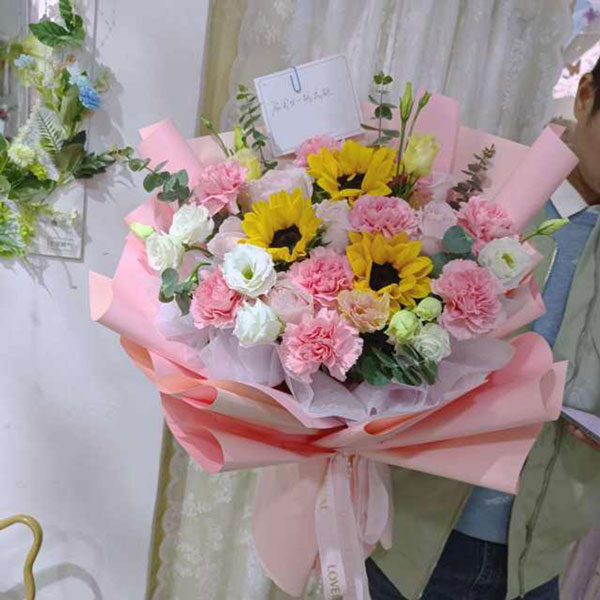 送莒县刘官庄镇平安路一号的鲜花实拍图