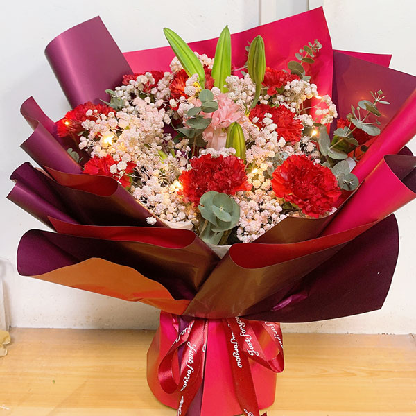 送乐清市虹桥镇南阳北路晋贤路32号的鲜花实拍图