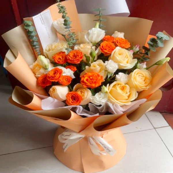 送临沂市兰山区白沙埠镇金达华府7号楼的鲜花实拍图