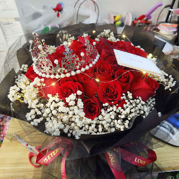 送宿州埇桥区西昌路电信局的鲜花实拍图