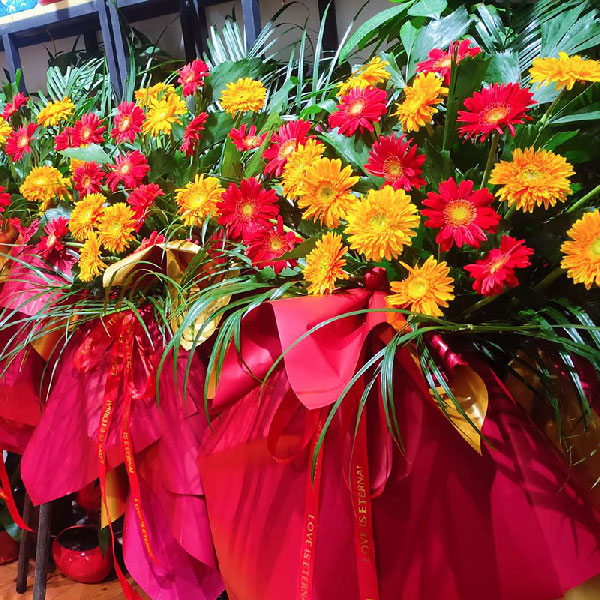 送宁都东投状元府的鲜花实拍图