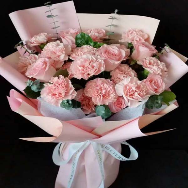 送聊城利民路与花园路东中央帝景的鲜花实拍图