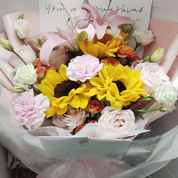 送遂宁市蓬溪县金桥镇天鹅湖的鲜花实拍图