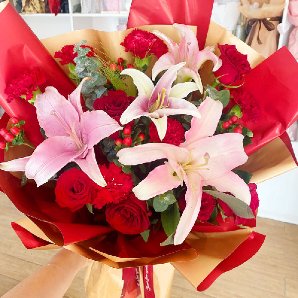 送交城县学府苑的鲜花实拍图