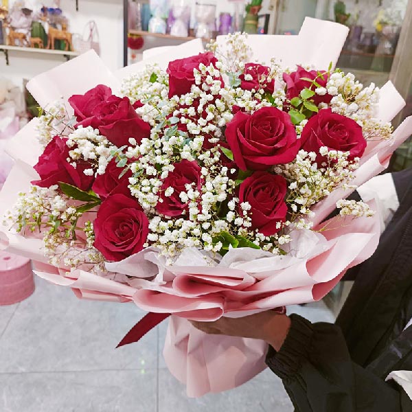 送佳木斯市前进区我的家小区2号楼的鲜花实拍图