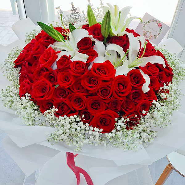 送黑龙江省黑河市爱辉区通江路19-1门市的鲜花实拍图