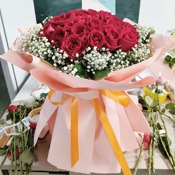 送吉林省长春市恒大绿洲的鲜花实拍图