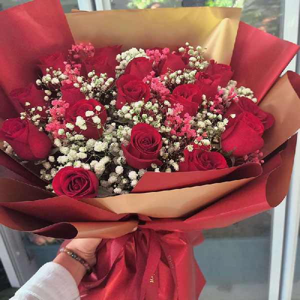 送丰都县金科黄金海岸的鲜花实拍图