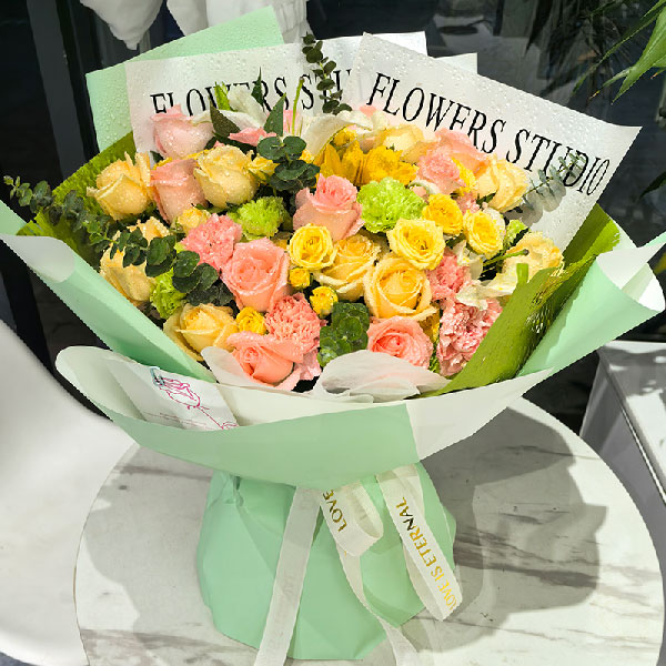 送遵义播州区龙坑东风日产专营店的鲜花实拍图