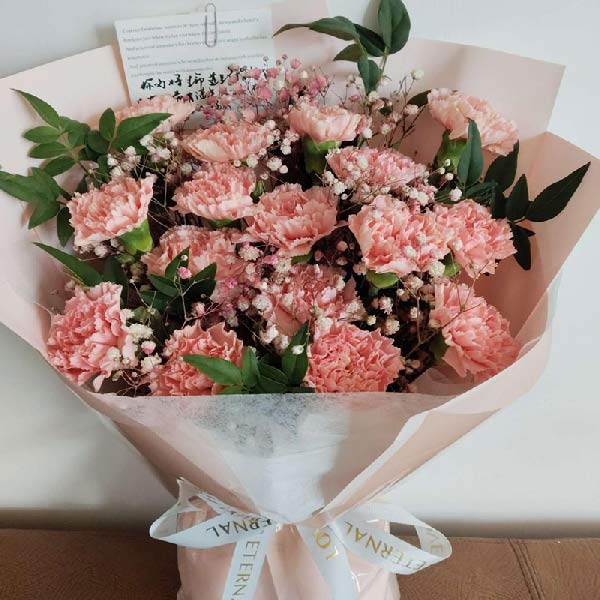 送河北省邯郸市鸡泽县凤凰城小区的鲜花实拍图