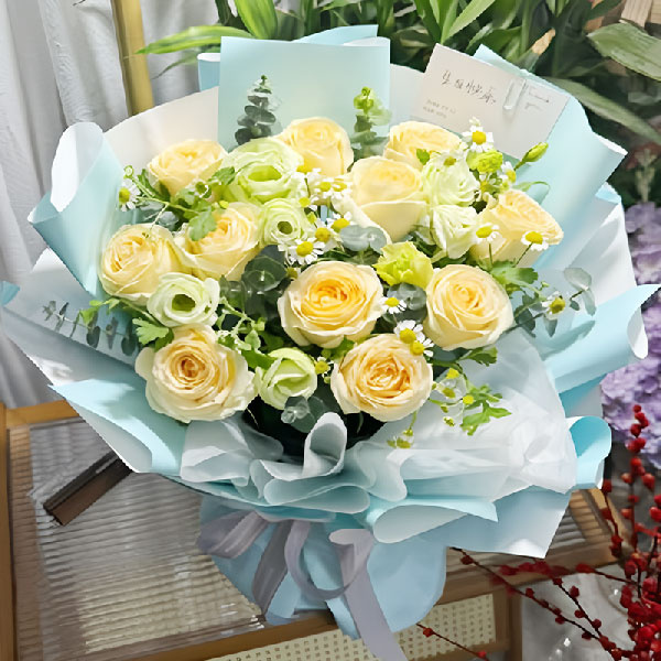 送梨树县朝阳大路旺旺烧烤的鲜花实拍图