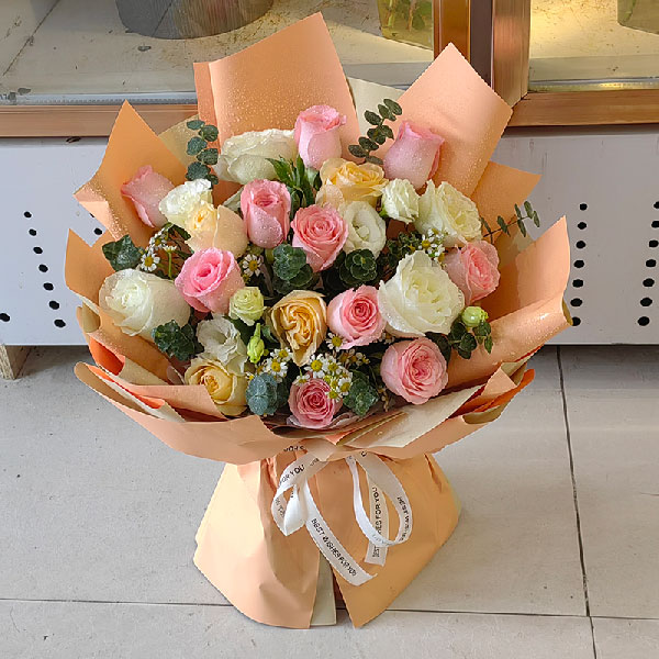 送怀远荆塗医院的鲜花实拍图