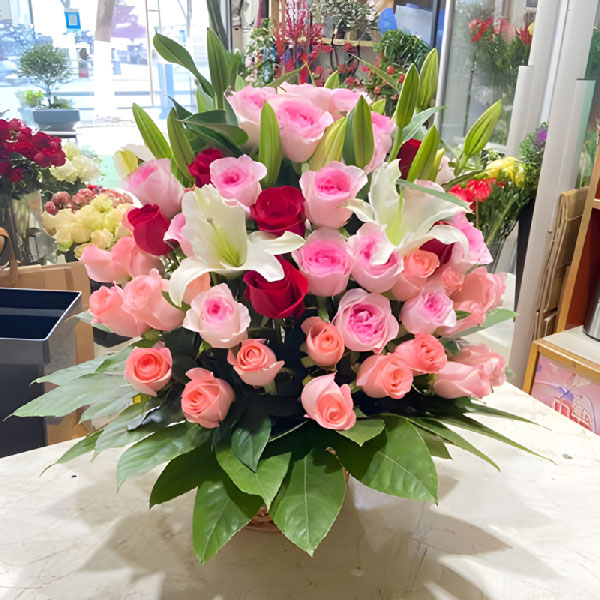 送庐江县国元保险公司(交警大队旁边)的鲜花实拍图