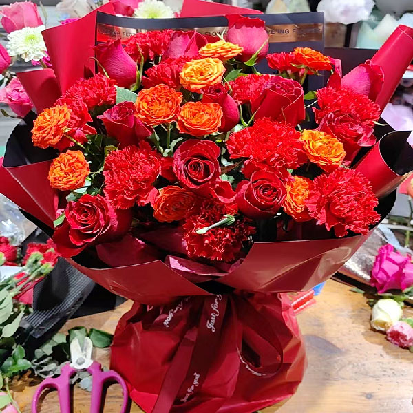 送黑龙江省密山市穆棱街的鲜花实拍图