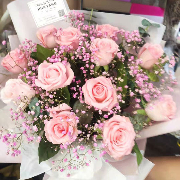 送山东省平邑县鑫源尚城2号楼的鲜花实拍图