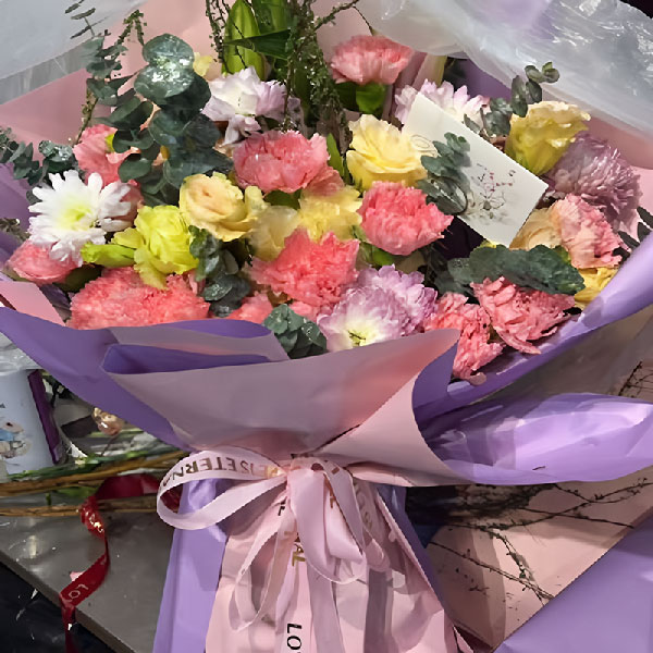 送大兴安岭加格达奇地区医院妇产科的鲜花实拍图