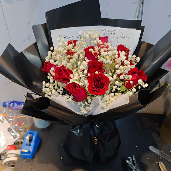 送佳木斯市汤原县文化街中华家园的鲜花实拍图