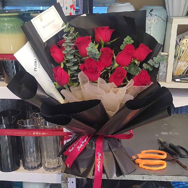 送张家口宣化区钟楼大街秦垣牧羊火锅城的鲜花实拍图