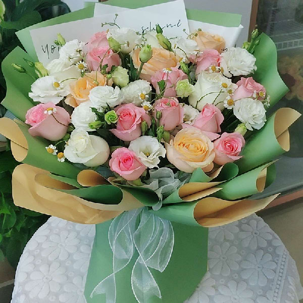 送甘肃省酒泉市玉门市新市区广宇小区的鲜花实拍图