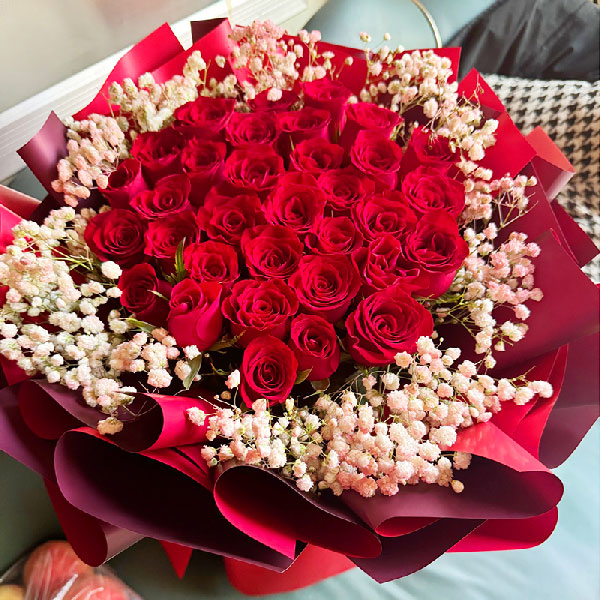 送孝义市府南路新义社区卫生服务中心的鲜花实拍图