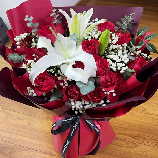 送山东潍坊市高新区大观天下的鲜花实拍图