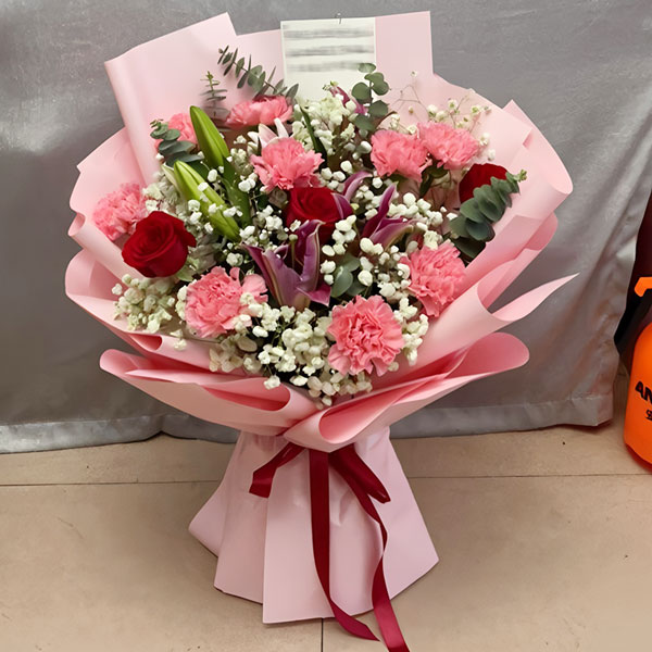 送兴安盟蒙医院理疗科住院部的鲜花实拍图